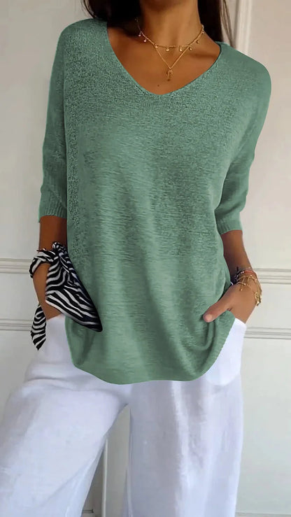 Women's Knitted Vest V-Neck Comfortable Elegant