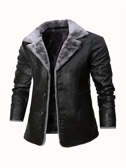 Men's Casual Biker Leather Jacket