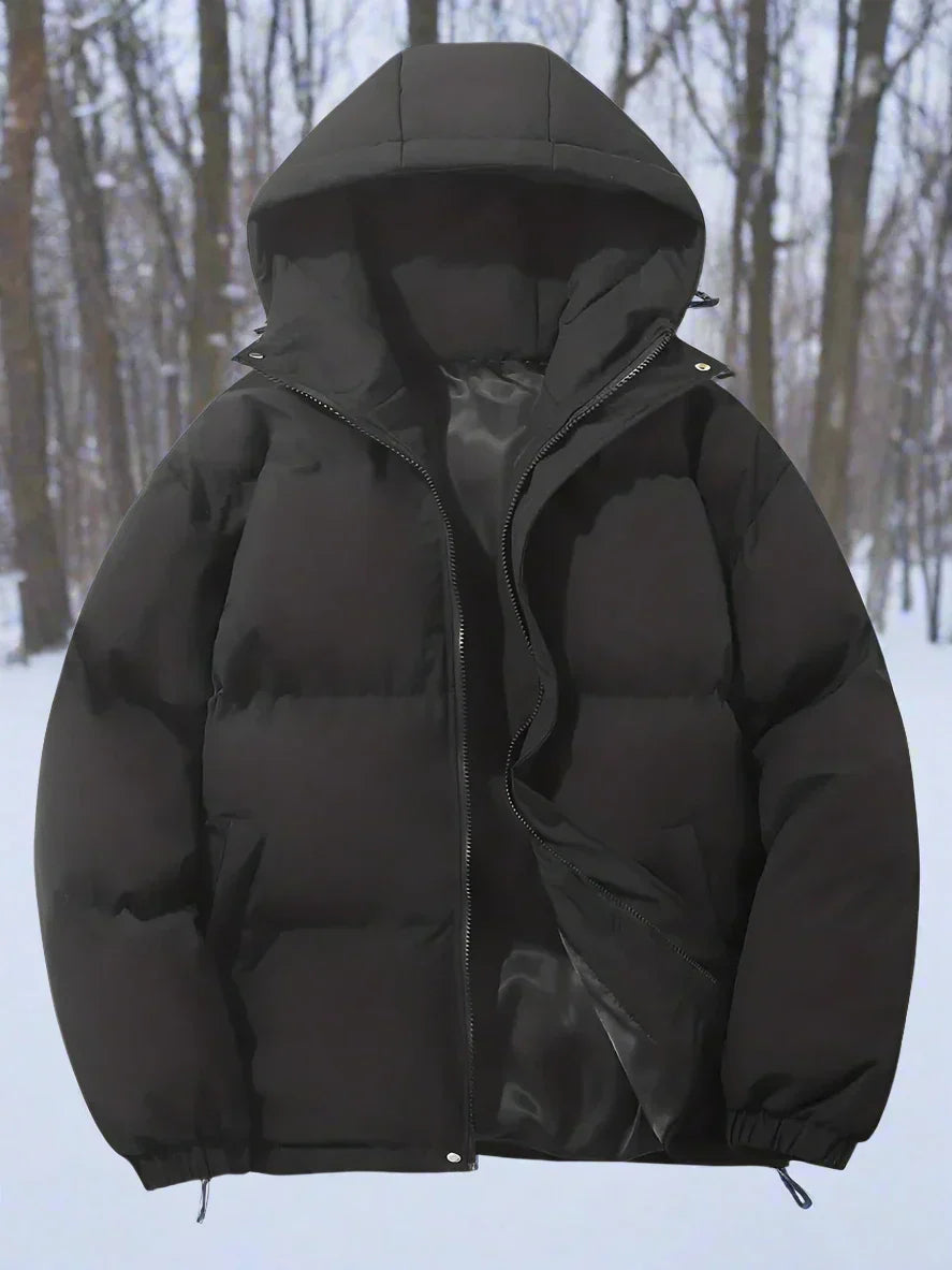 Warm Down Jacket Insulated Quilted with Hood