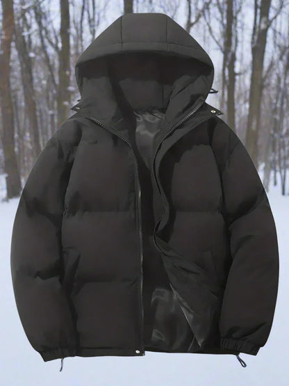 Warm Down Jacket Insulated Quilted with Hood