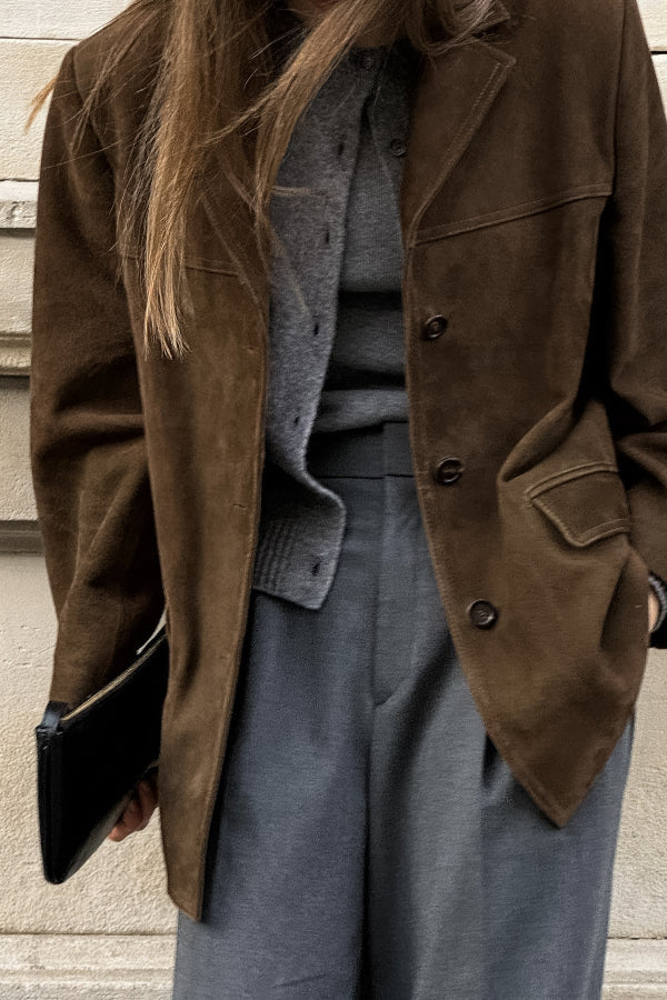 Stilvolle Lederjacke Retro Design - IdealeKleiden