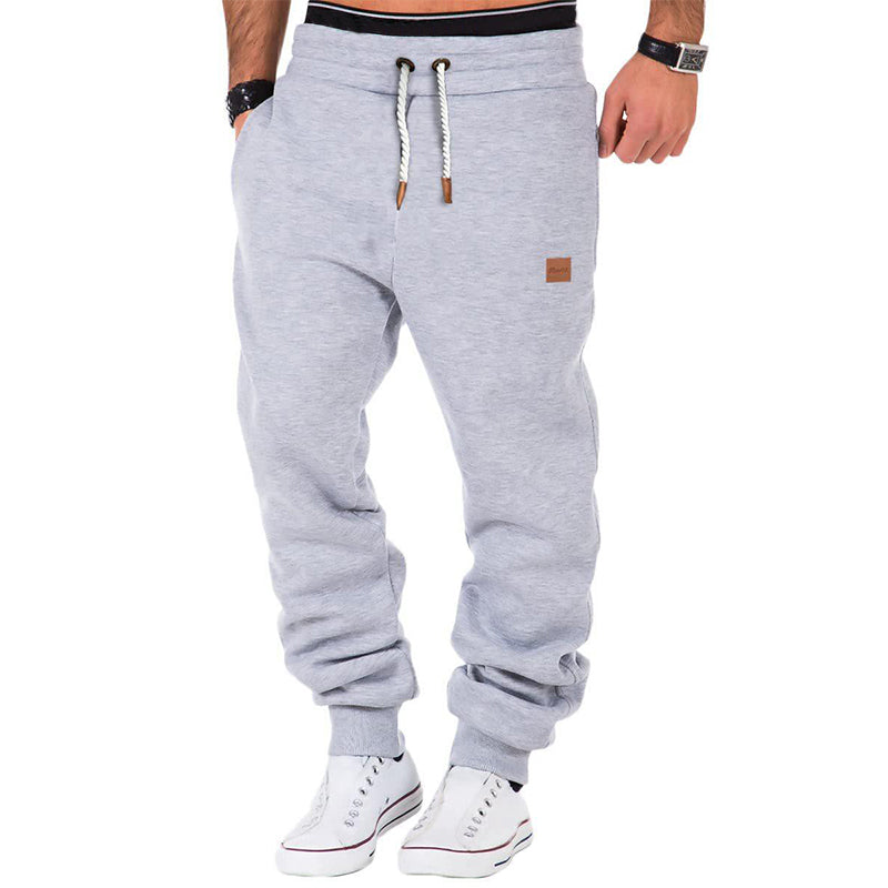 Comfortable Men's Joggers Soft Fleece Elastic