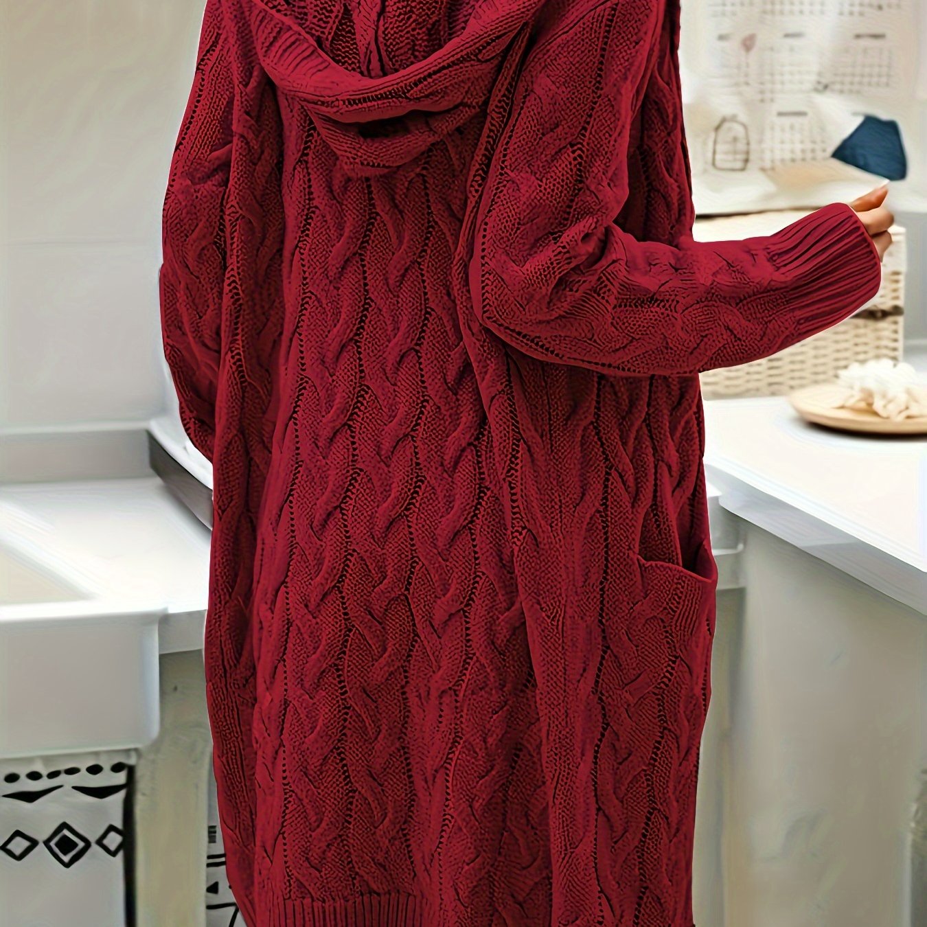 Women's Long Elegant Hooded Jacket