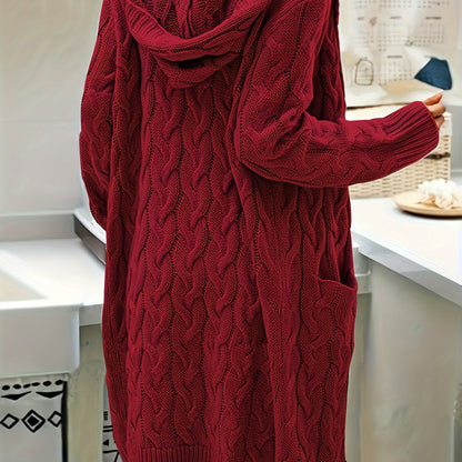 Women's Long Elegant Hooded Jacket