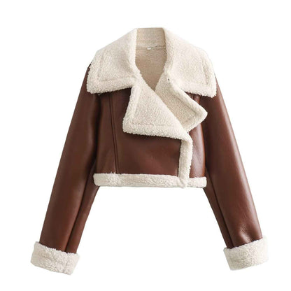 Stylish Women's Warm Teddy Fleece Jacket