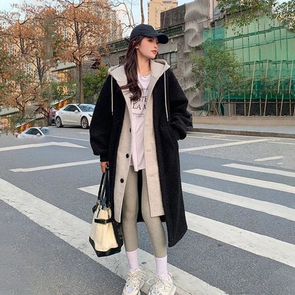 Hoodie Beige Modern Women's Jacket