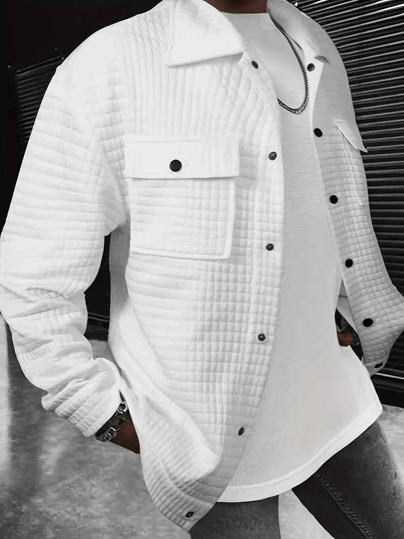 Herren Langarmjacke Stilvoll Modern - IdealeKleiden