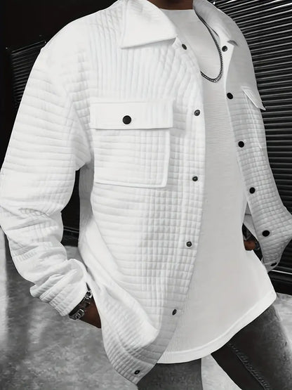 Herren Langarmjacke Stilvoll Modern - IdealeKleiden