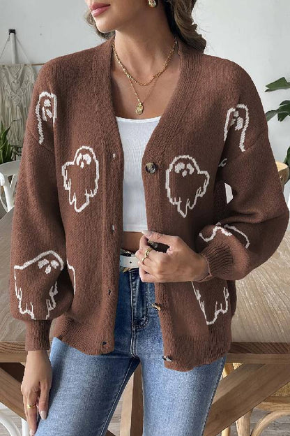 Cartoon Jacquard Jacket Comfortable Casual