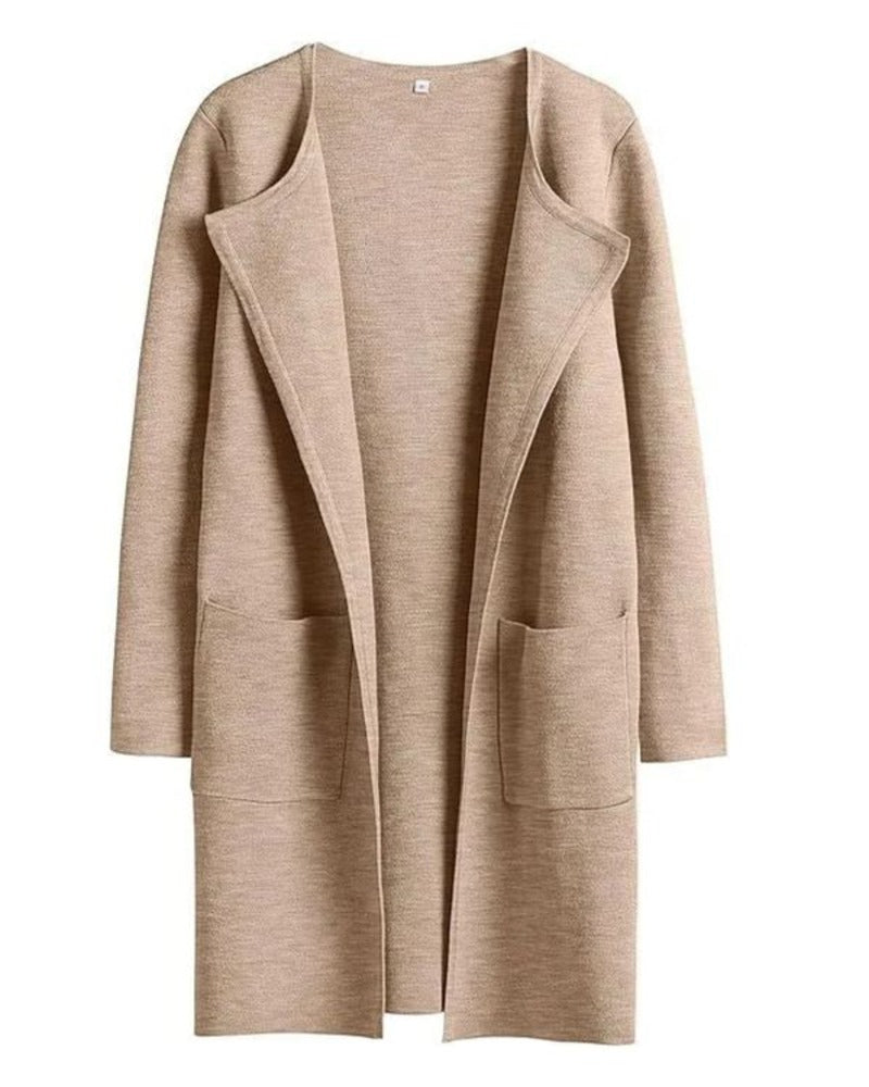 Elegant Women's Coat Lapel Classic