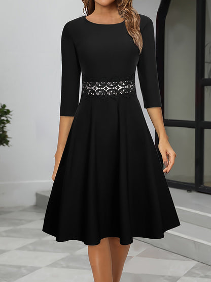 Elegant Women's Midi Party Dress