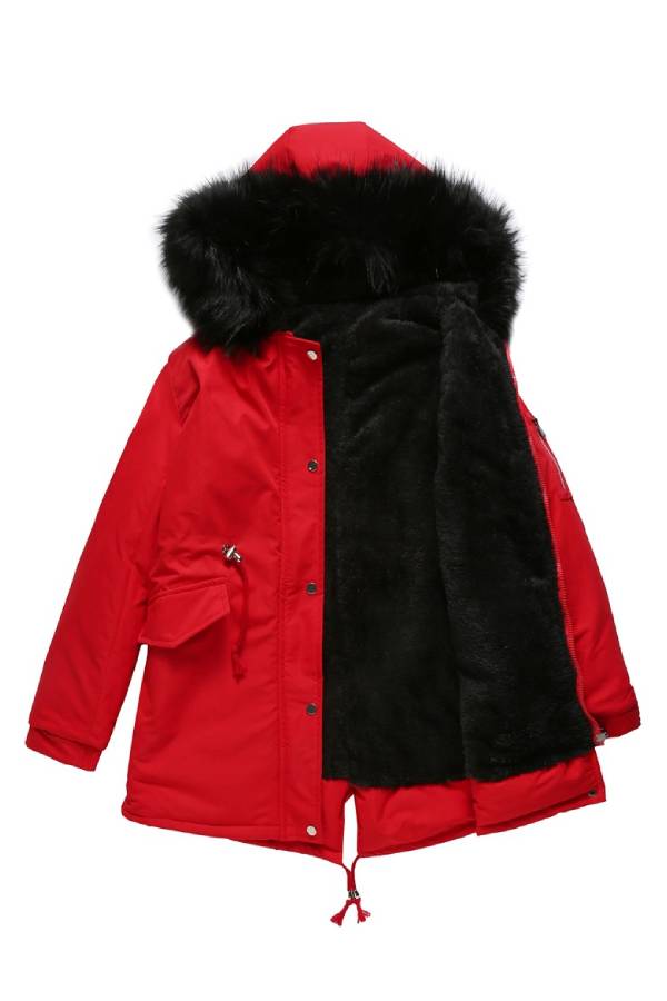 Women's Winter Coat Fleece Quilted Jacket Warm