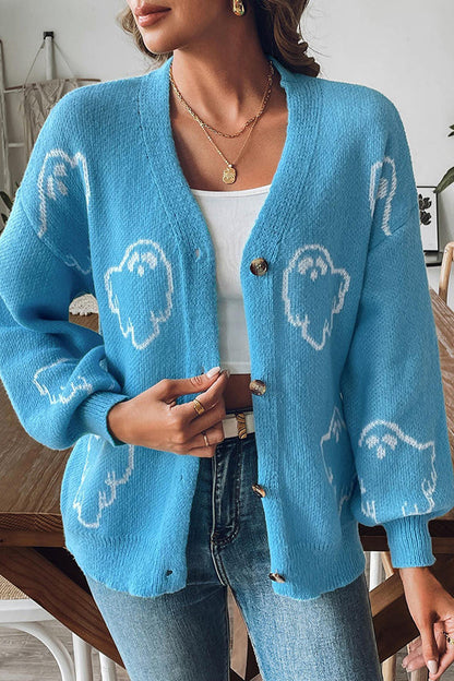 Spooky Halloween Sweaters with Buttons