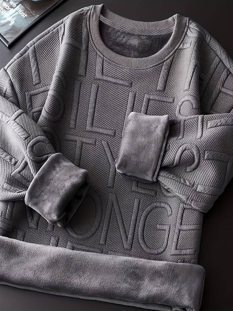 Men's Thick Crew Neck Sweater