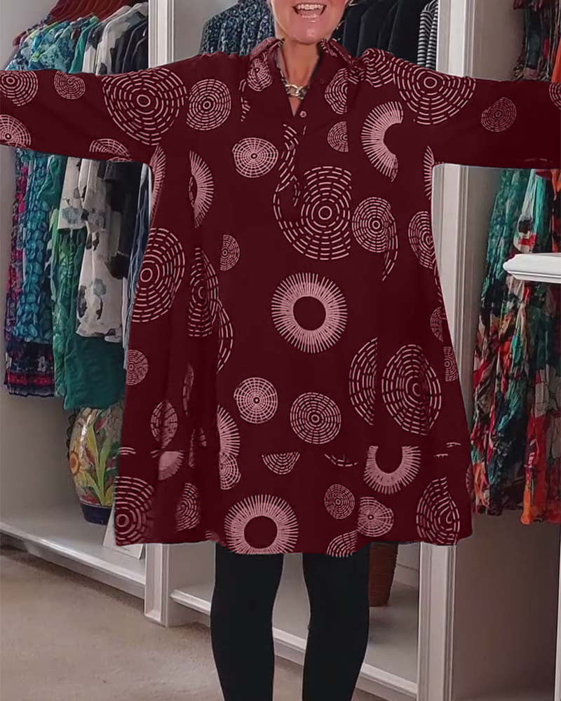 Stylish Dress Geometric Patterns Women