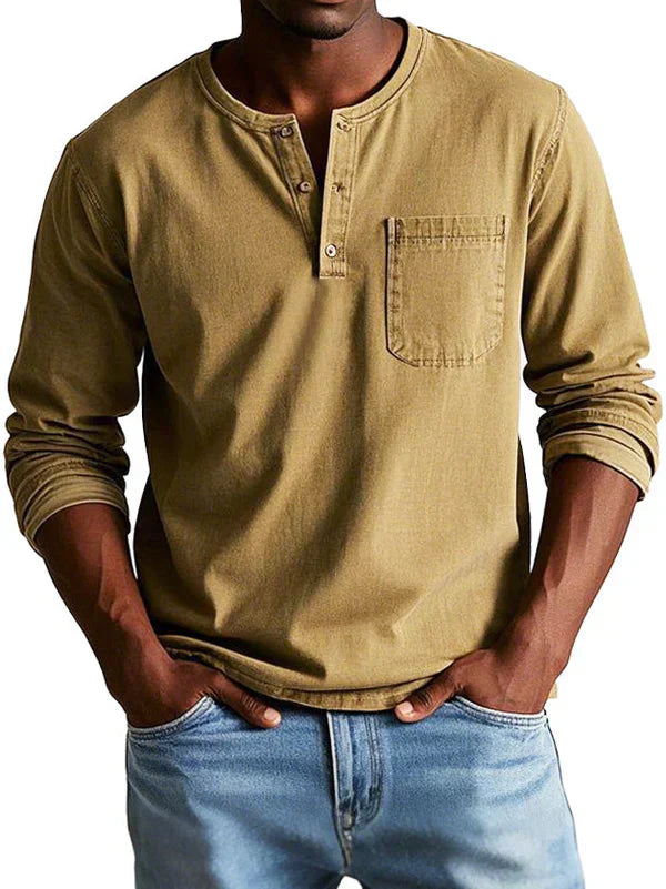 Men's Long-Sleeve Casual Shirt