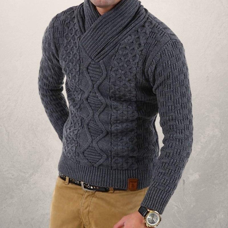 Warme Wollpullover Kabelstrick Wintermode - IdealeKleiden