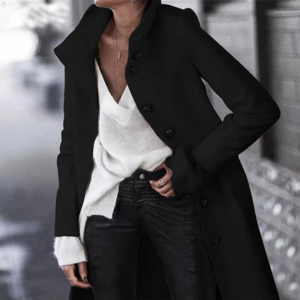 Women's Long Fitted Classic Coat