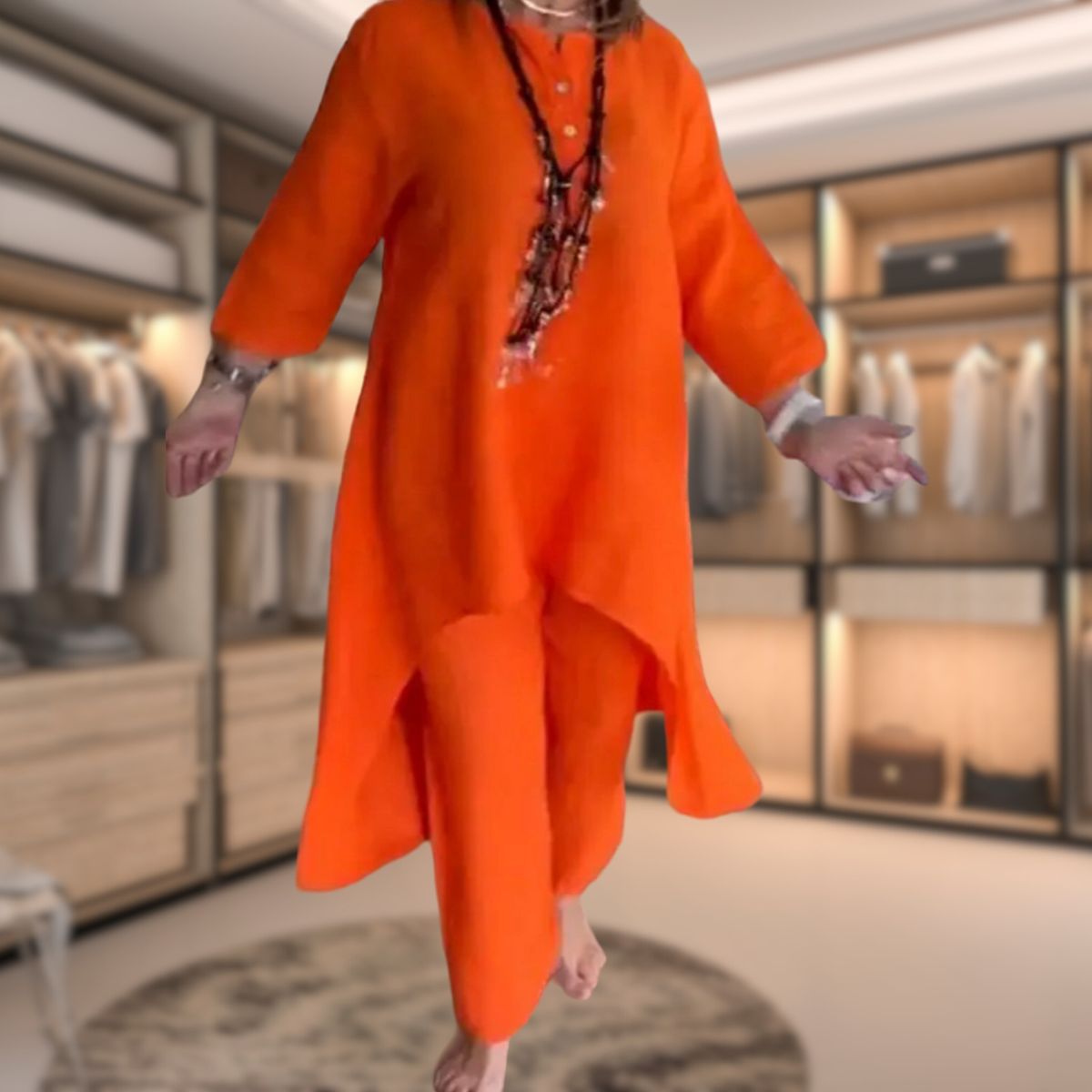 Women's Two-Piece Oversized Loungewear Set
