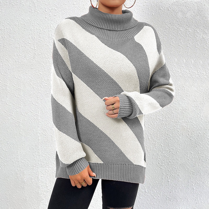 Striped Dress | Casual Knit Pullover for Women