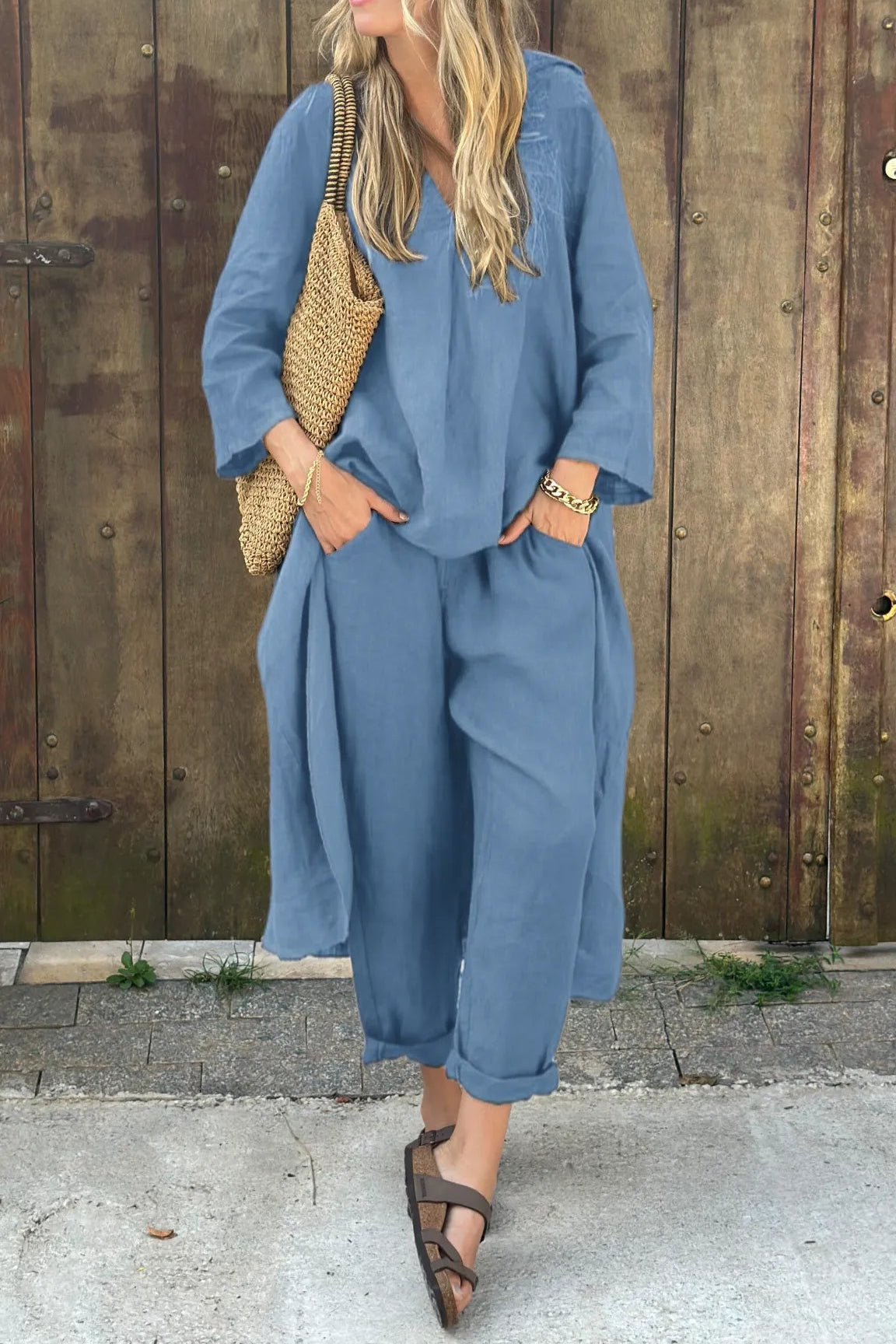 Women's Knitted Tracksuit 2-Piece Comfortable