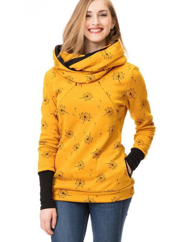 Maternity Nursing Sweater Practical With Floral Print