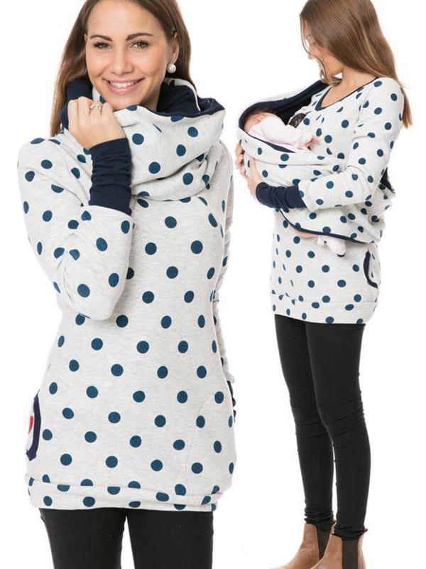 Maternity Nursing Sweater Practical With Floral Print