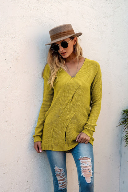 Women's Oversized Knitted Off-Shoulder Dress
