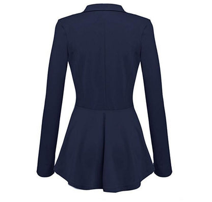 Eleganter Damen Blazer Klassisch Revers - IdealeKleiden