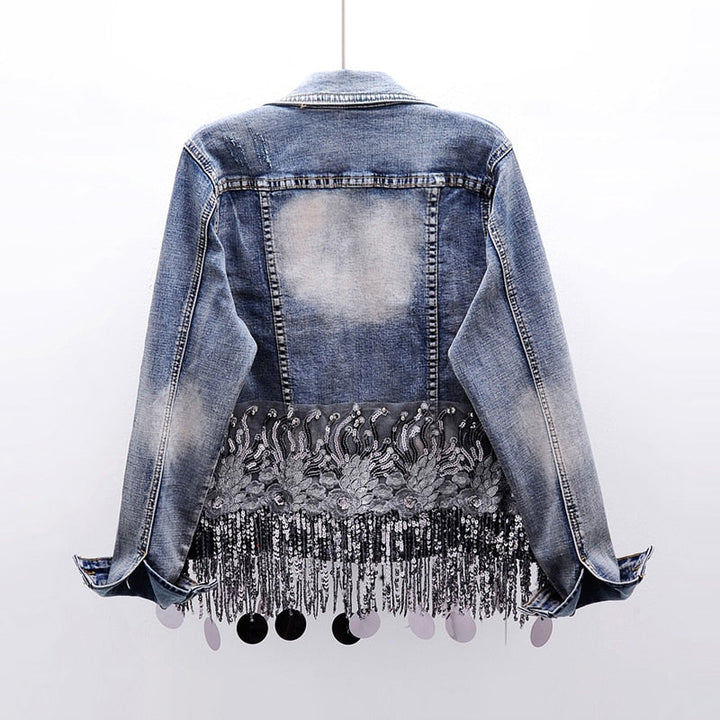 Damen Jeansjacke Bequem Sportlich - IdealeKleiden