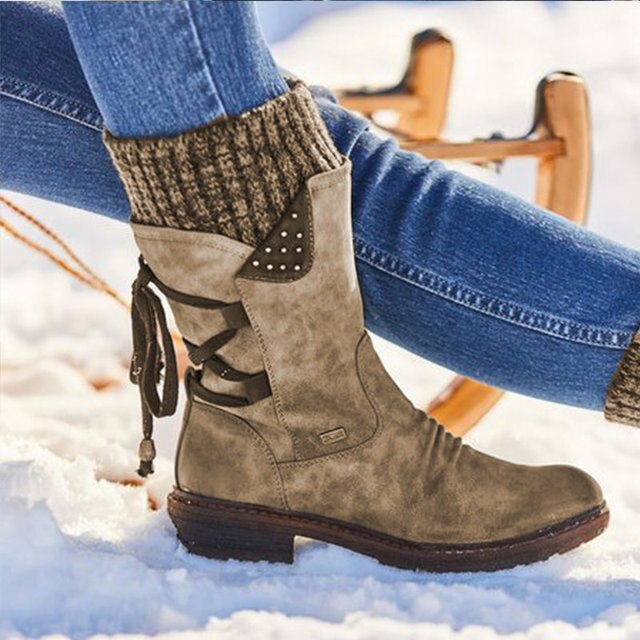 Elegant Suede Boots Women's Shoes