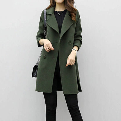 Women's Modern Double-Breasted Coat