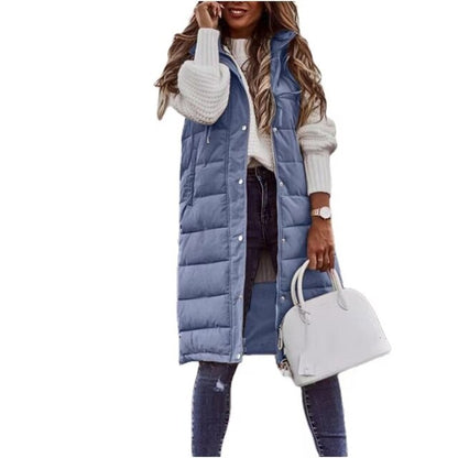Women's Long Sleeveless Stylish Winter Coat