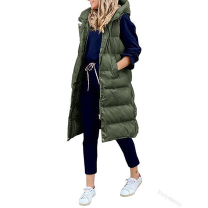 Elegant Sleeveless Winter Coat