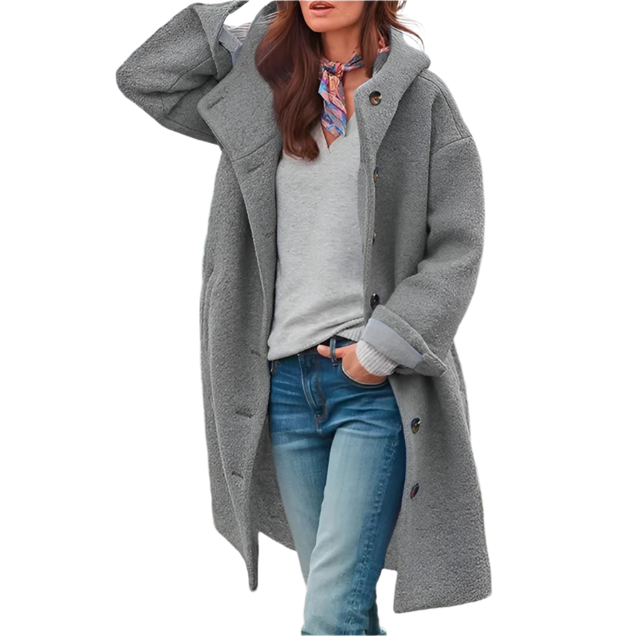 Comfortable women's jacket made of merino wool