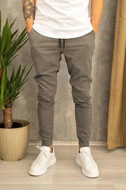 Stylish Men's Trousers Elegant Slim-fit
