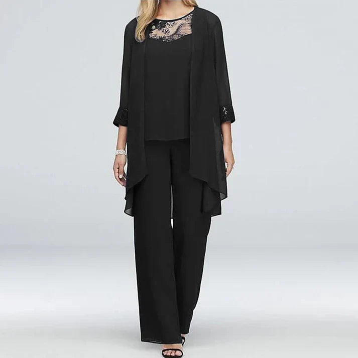 Women's Cotton 3-Piece Elegant Set