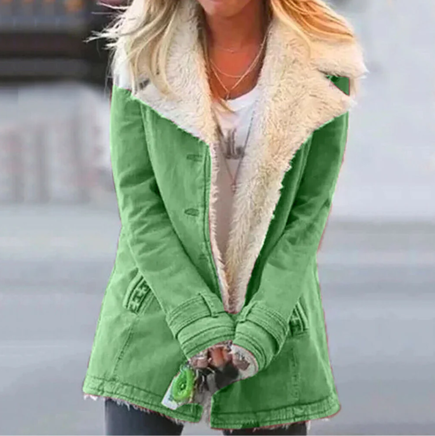 Warme Damen Winterjacke Isolierung - IdealeKleiden
