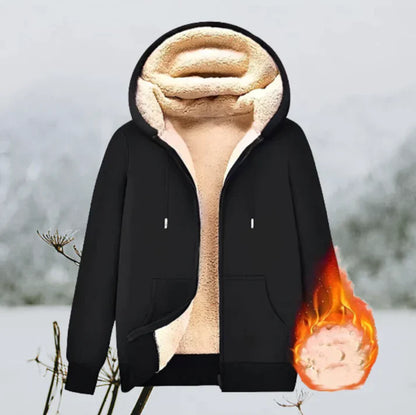 Practical unisex jacket with hood
