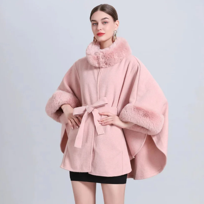 Women's Elegant Winter Cape Coat