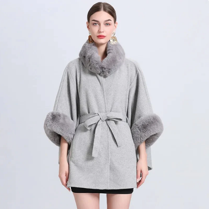 Women's Elegant Winter Cape Coat