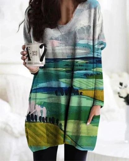 Damenschal Pullover Langhaarig Warm