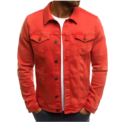 Men's Summer Jacket Jeans Blue Cool