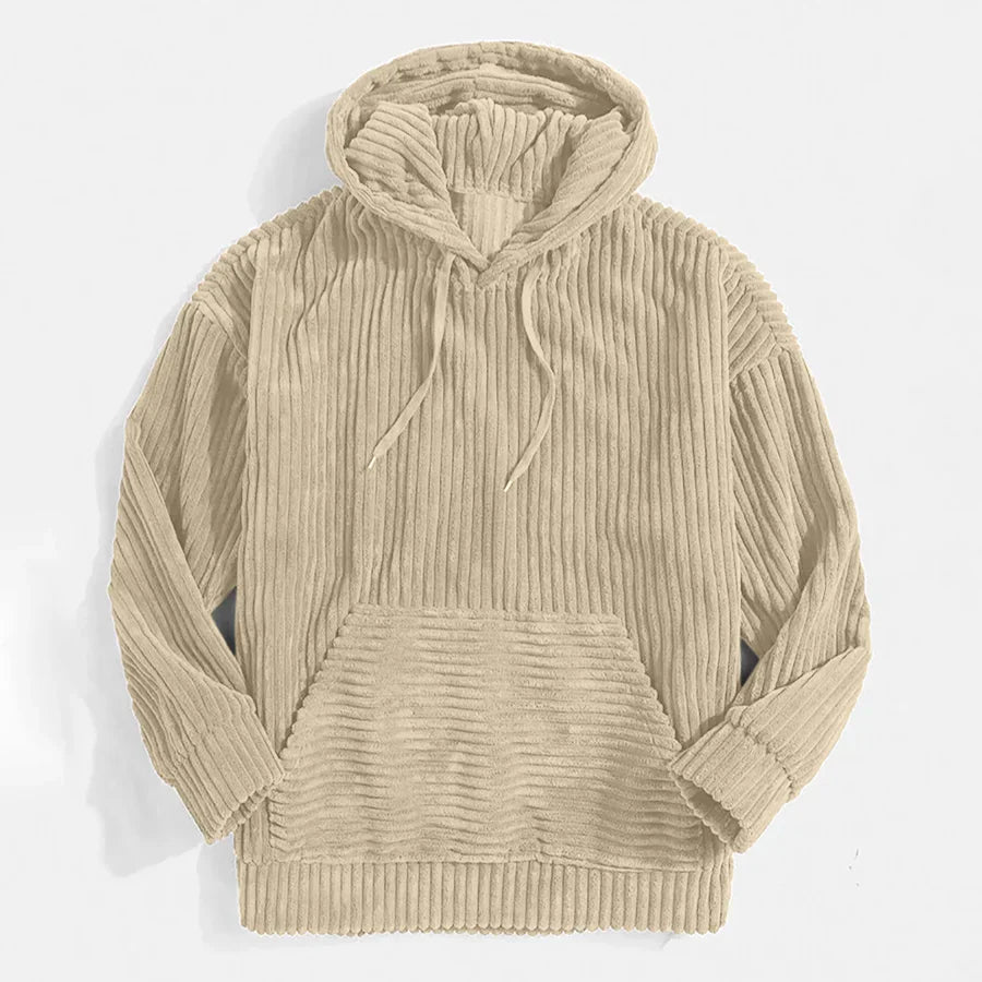 Premium Men's Hooded Jacket Corduroy Modern