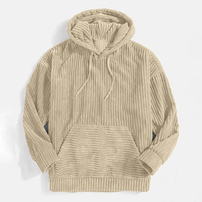 Premium Men's Hooded Jacket Corduroy Modern