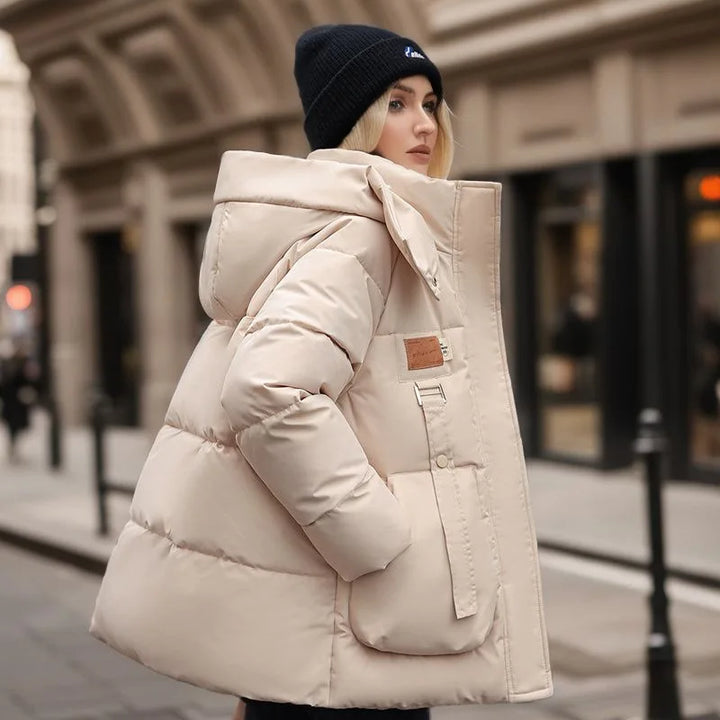 Warme Winterjacke Damen Stilvolle Outdoorjacke