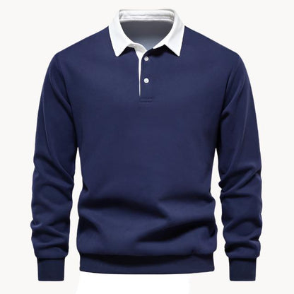 Herren Polo Winter Pullover Elegant Warm - IdealeKleiden
