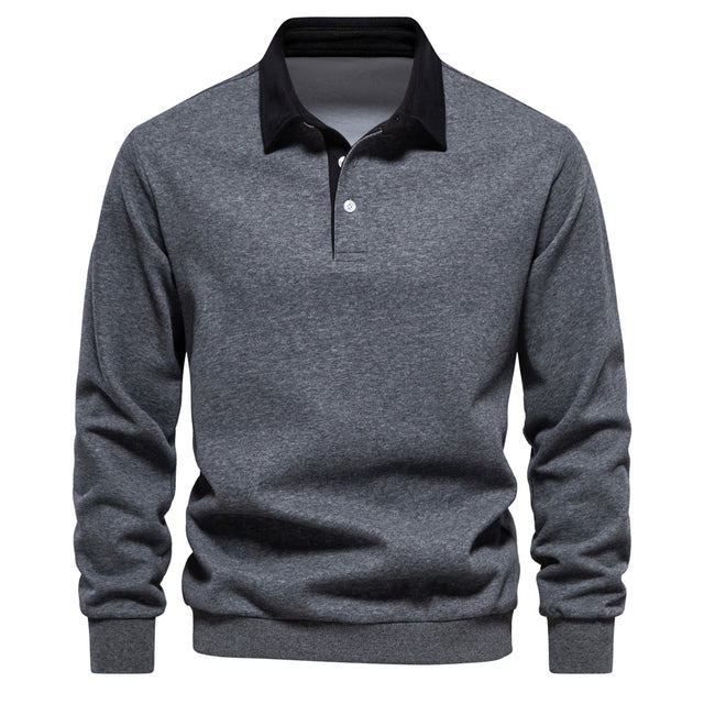 Polo Sweatshirt Comfortable Modern