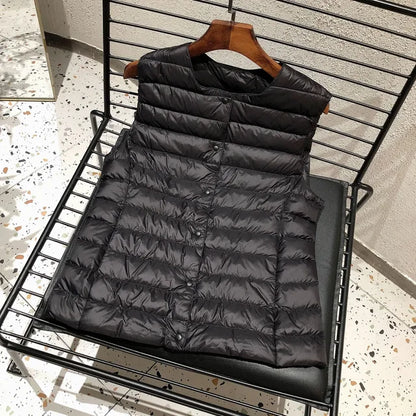 Women's Quilted Vest Warm And Elegant