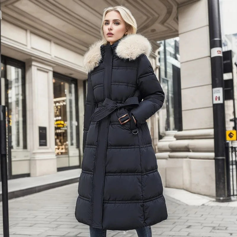 Luxury Women's Long Parka Coat